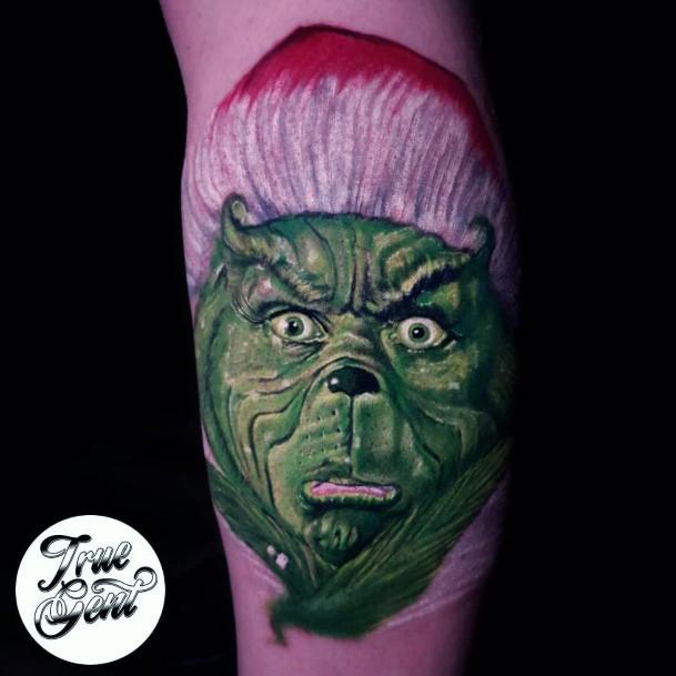 Female Grinch Tattoo On Woman