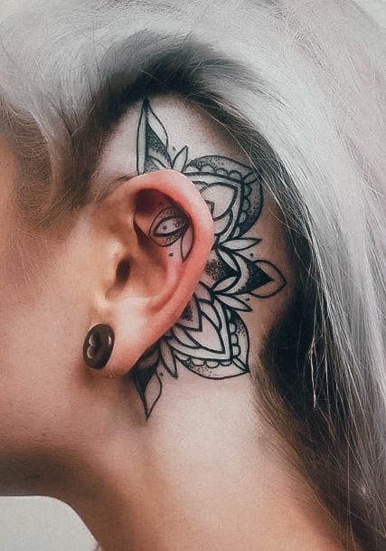 Female Head Tattoos