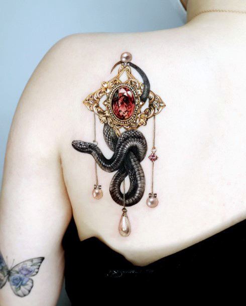 Female Jewelry Tattoo On Woman