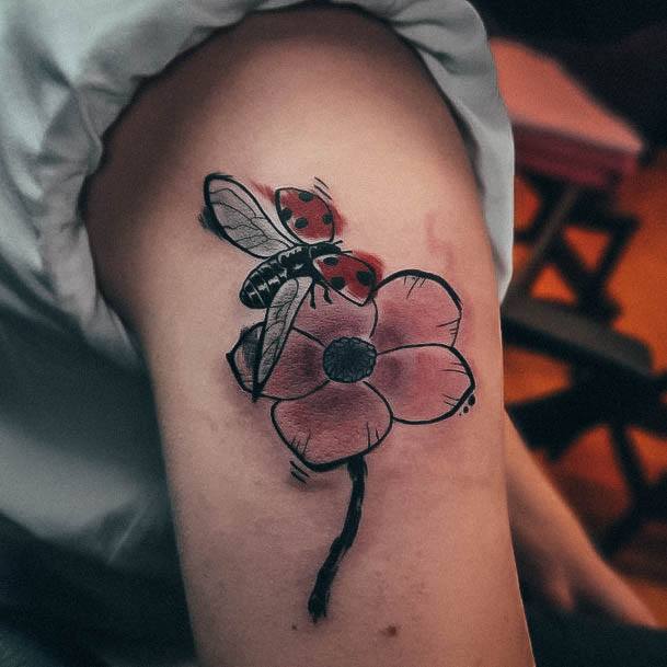 Female Ladybug Tattoos