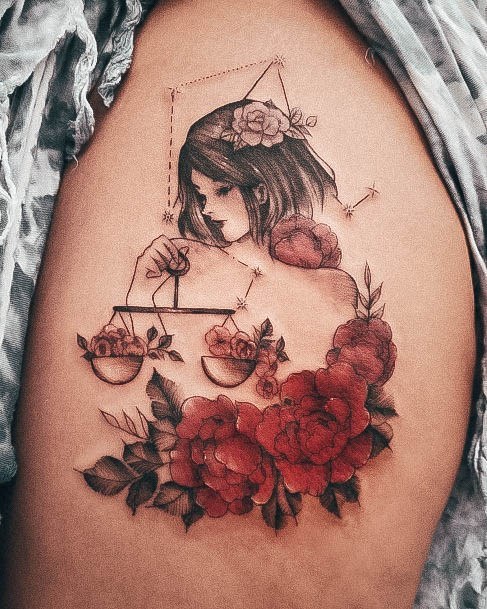 Female Libra Tattoos