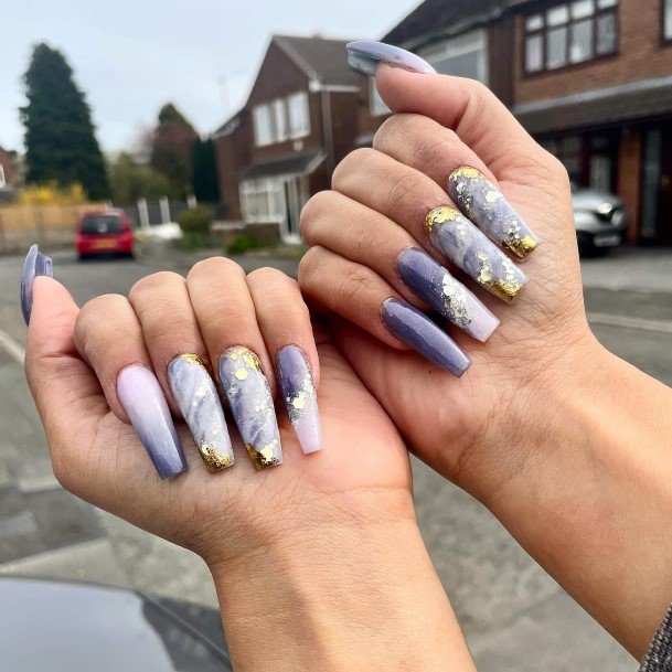 Female Lilac Nails