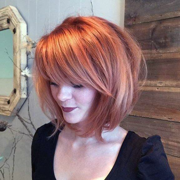 Female Long Fringe Hairstyle Inspiration For Short Hair