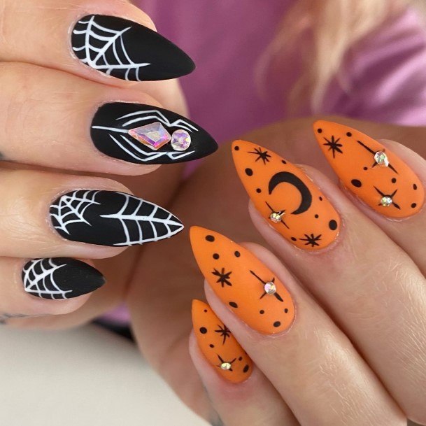 Female Matte Fall Nails