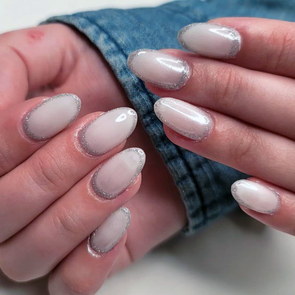 Female Milky White Nails