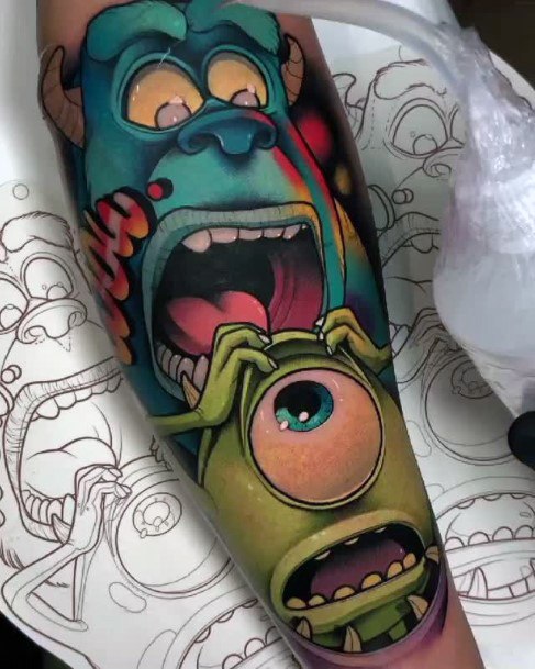 Female Monsters Inc Tattoos