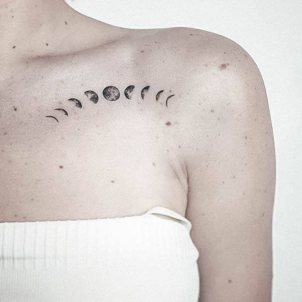 Female Moon Designs For Tattoos