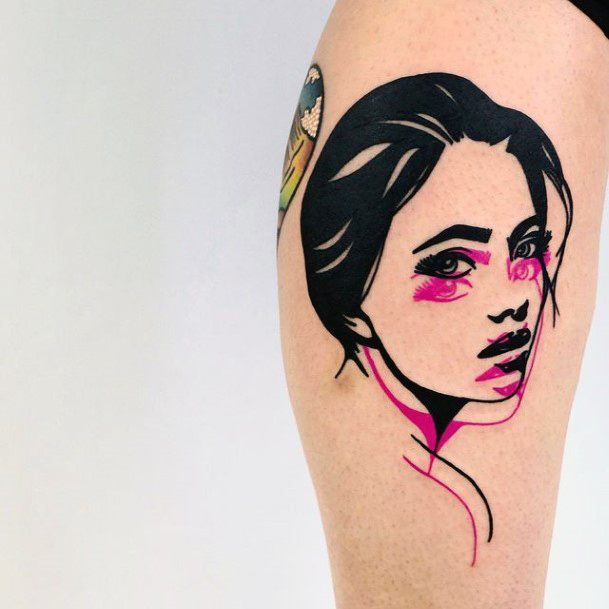 Female Neon Tattoos