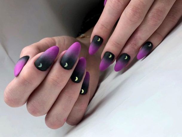 Female New Moon Nails