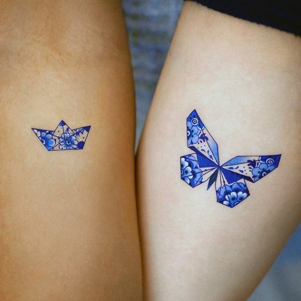 Female Oriental Plate Porcelain Tattoos