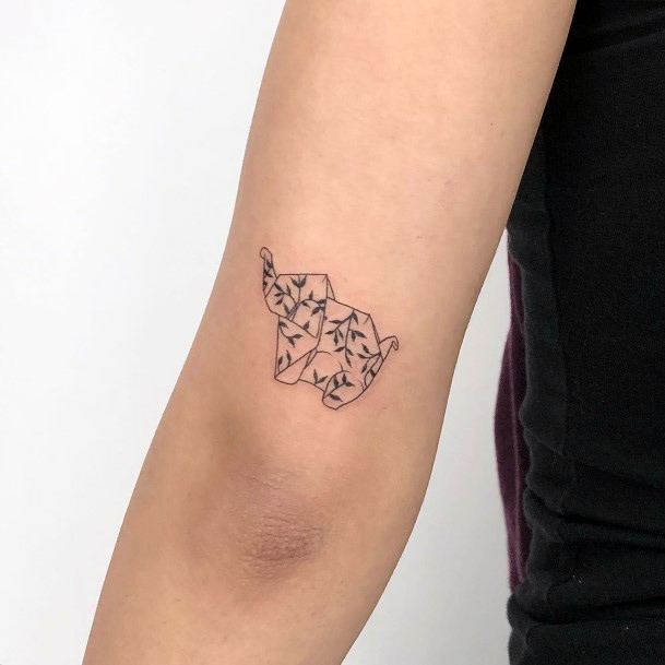 Female Origami Tattoos