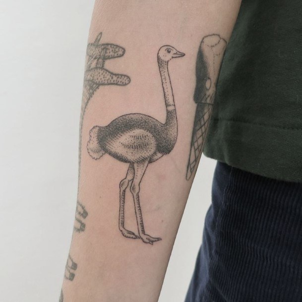 Female Ostrich Tattoos