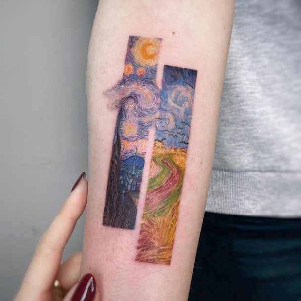 Female Painting Tattoos