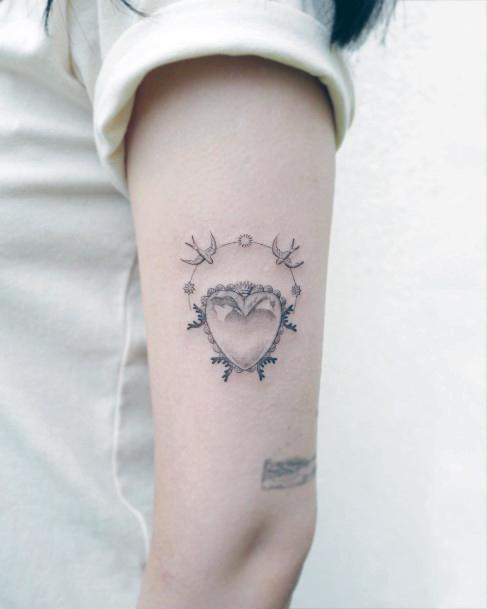 Female Pendant Tattoo On Woman