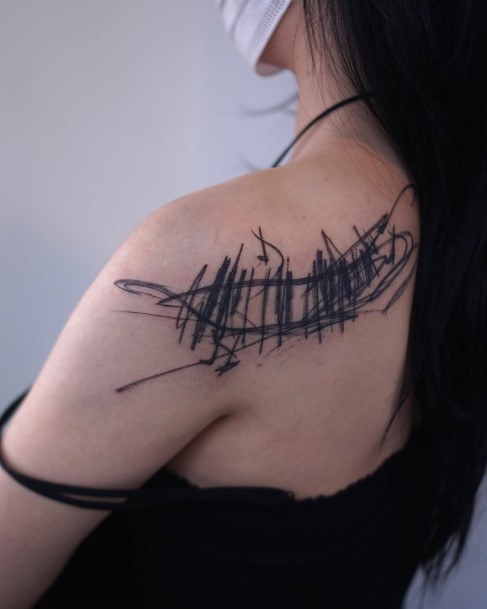 Female Piano Tattoos