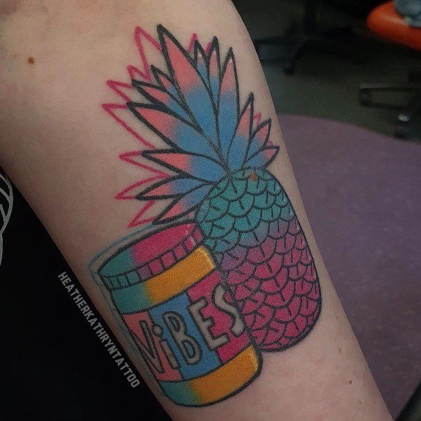 Female Pineapple Tattoos