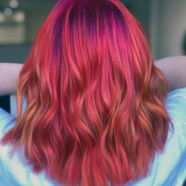 Female Pink Ombre Hairstyless