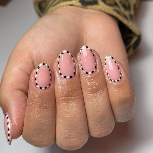 Female Polka Dot Nails