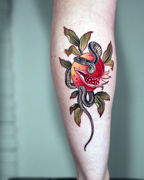 Female Pomegranate Tattoos