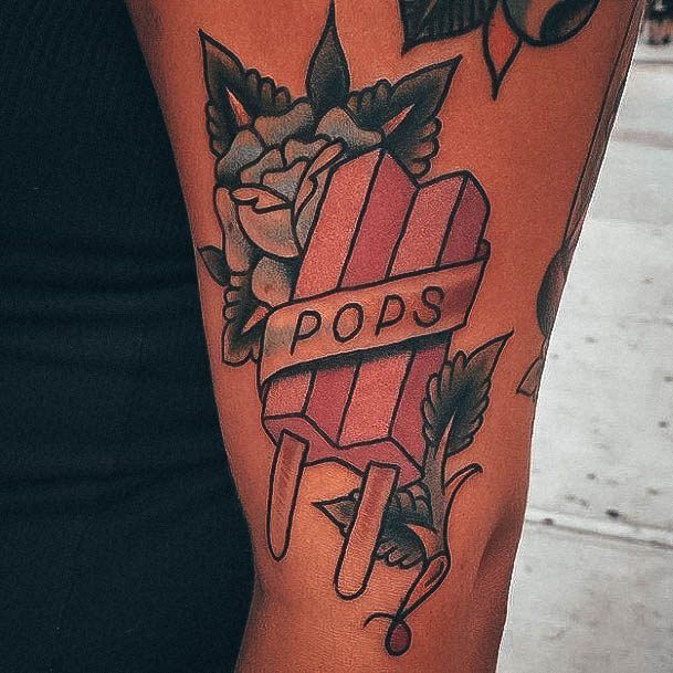 Female Popsicle Tattoos