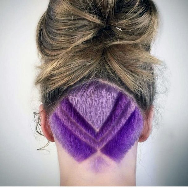 Female Purple Hairstyles On Woman