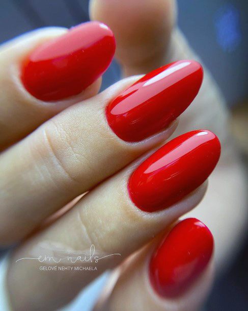 Female Red Dress Nails