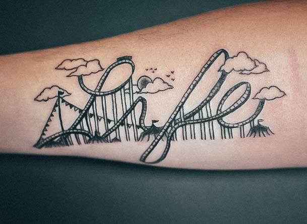 Female Rollercoaster Tattoos