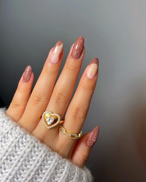 Female Rose Gold Nails