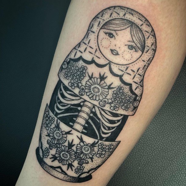 Female Russian Nesting Doll Matryoshka Tattoos