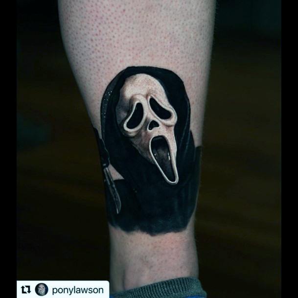 Top 100 Best Scream Tattoos For Women Scary Movie Design Ideas