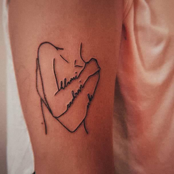 Female Self Love Tattoo On Woman