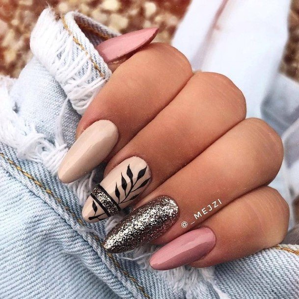 Female Silver Nails