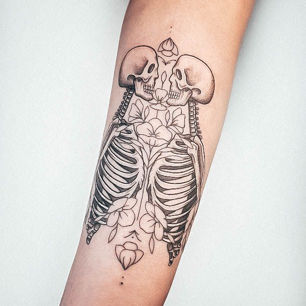 Female Skeleton Tattoos