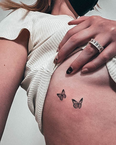 Female Small Butterfly Tattoos