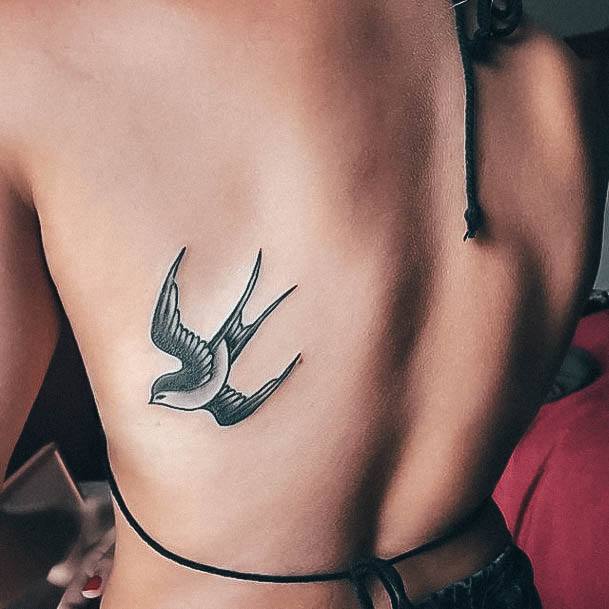 Female Small Sparrow Tattoos