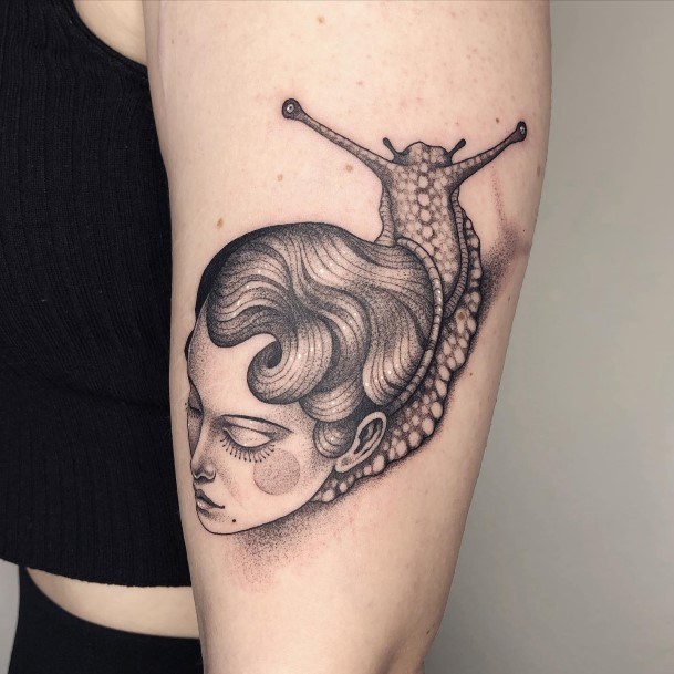 Female Snail Tattoos