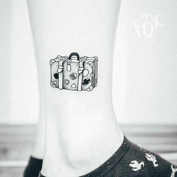 Female Suitcase Tattoos