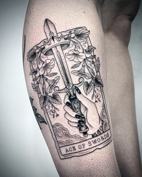 Female Tarot Card Tattoos