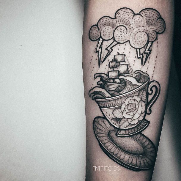 Female Tea Designs For Tattoos