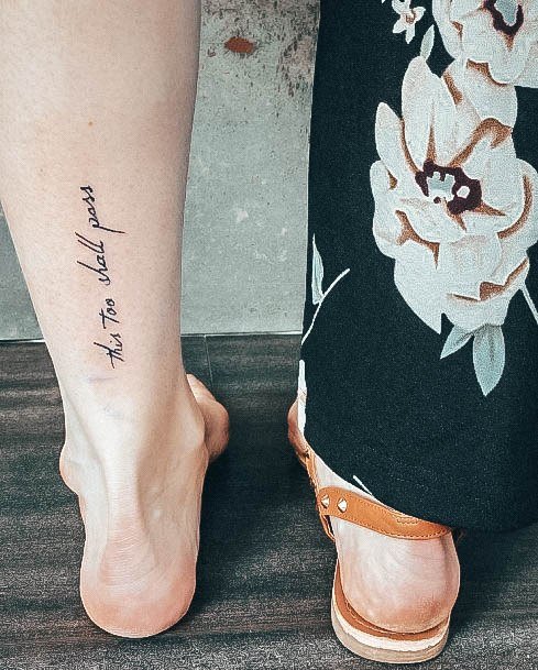 Female This Too Shall Pass Tattoos