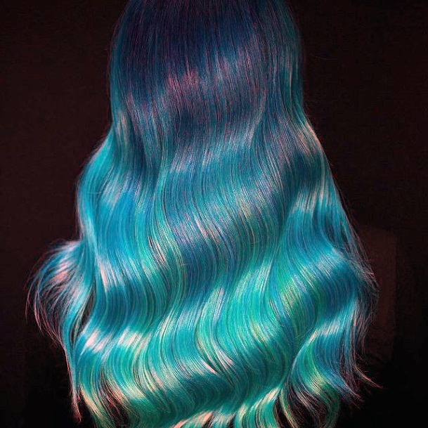 Female Turquoise Ombre Hairstyless