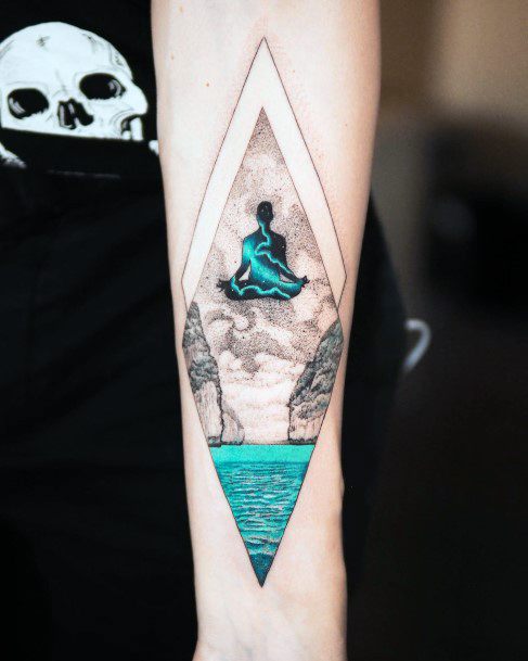 Female Turquoise Tattoo Color