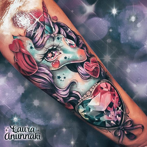 Female Unicorn Tattoos