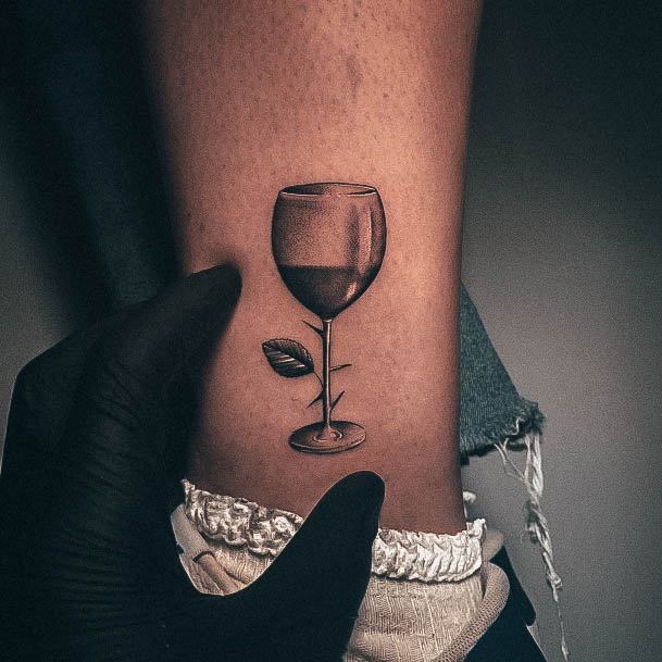 Female Wine Tattoos