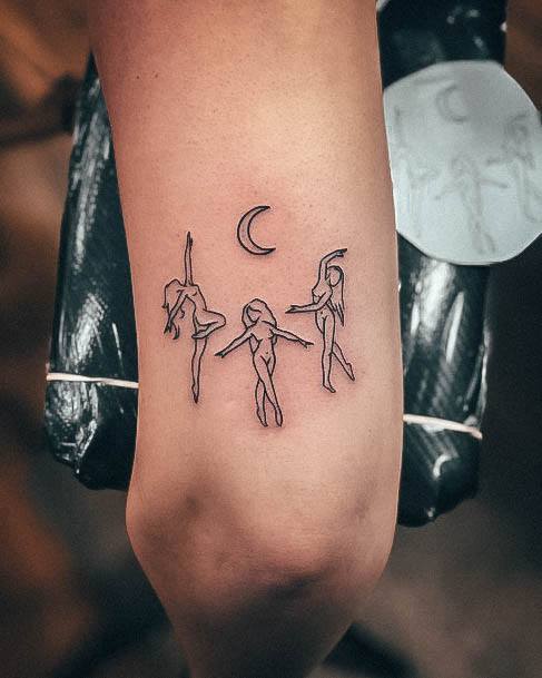 Female Witch Designs For Tattoos