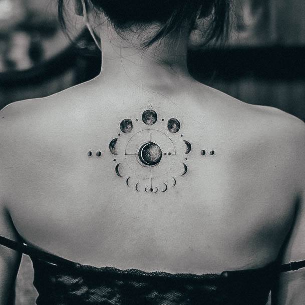 Female With Moon Tattoo