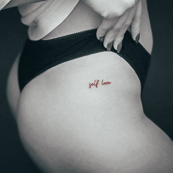 Female Word Tattoo On Woman