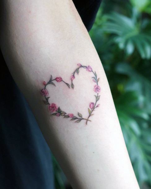 Female Wreath Tattoos