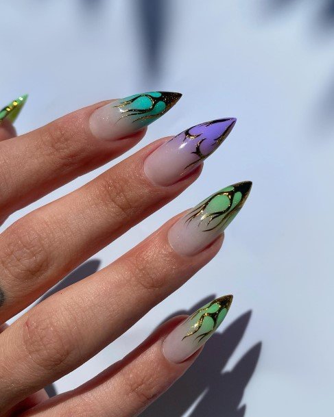 Females Abstract Nails