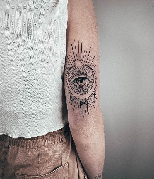 Females All Seeing Eye Tattoos